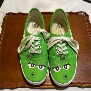 The Bradford Exchange Official M&M Sneakers Shoes Size 6.5 Low-Top Green